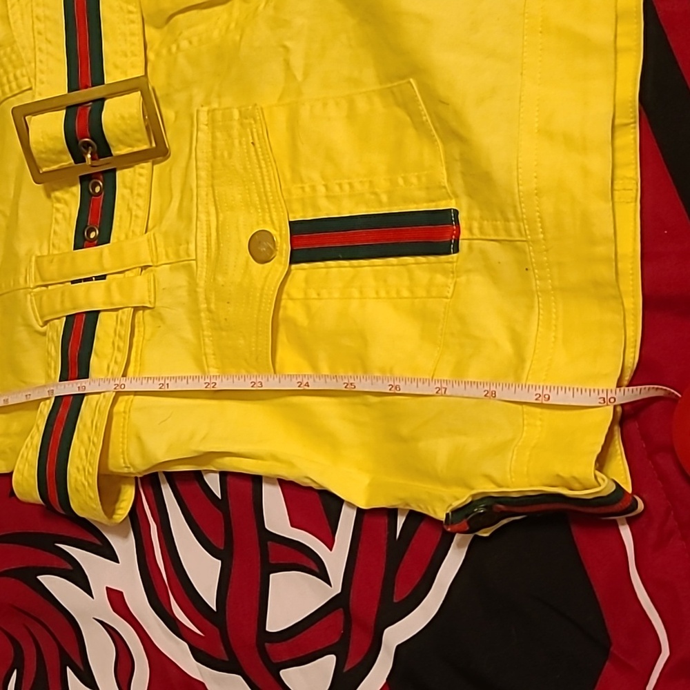 Y2K COOGI women's Yellow Romper Sz.11/12 - Picture 13 of 14